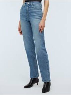 Madewell 90s Straight Jeans 27 Petite Vintage Wash High Rise Straight Leg Denim